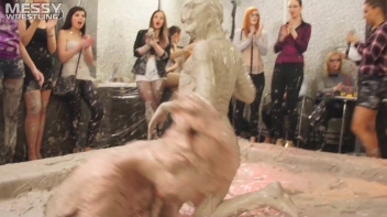 Messy Wrestling: 2 Power Packed Audience Mud Brawl Blasts Them All! Let's Get Messyyyyyyy!!! Screencap 46 on sinx.preview.netperv.com