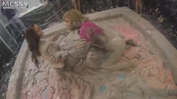 Messy Wrestling: 2 Power Packed Audience Mud Brawl Blasts Them All! Let's Get Messyyyyyyy!!! Screencap 52 on sinx.preview.netperv.com