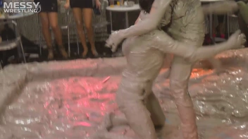 Messy Wrestling: 2 Power Packed Audience Mud Brawl Blasts Them All! Let's Get Messyyyyyyy!!! Screencap 6 on sinx.preview.netperv.com