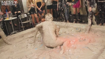Messy Wrestling: 2 Power Packed Audience Mud Brawl Blasts Them All! Let's Get Messyyyyyyy!!! Screencap 66 on sinx.preview.netperv.com