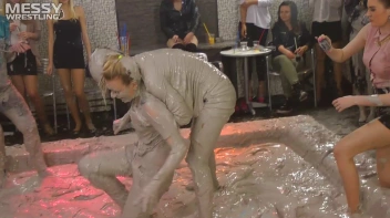 Messy Wrestling: 2 Power Packed Audience Mud Brawl Blasts Them All! Let's Get Messyyyyyyy!!! Screencap 7 on sinx.preview.netperv.com