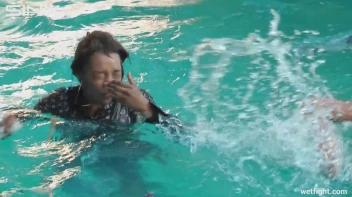 Three wild girls in pool cat fight Screencap 44 on sinx.preview.netperv.com