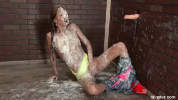 This skinny babe is receiving a gooey slimewave Screencap 83 on sinx.preview.netperv.com