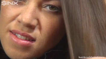 Hair Brushing Brunette Babe Screencap 28 on sinx.preview.netperv.com