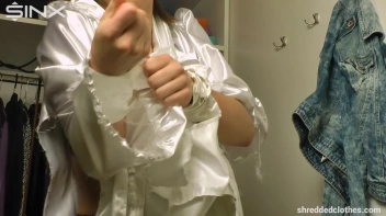 Big Tittied Brunette's Clothes Shredding Saga - Cam 2 Screencap 44 on sinx.preview.netperv.com