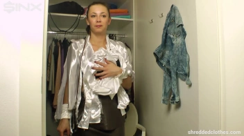 Big Tittied Brunette's Clothes Shredding Saga - Cam 2 Screencap 49 on sinx.preview.netperv.com