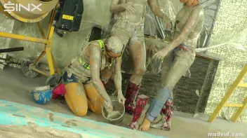 Naughty construction girls get messy with plaster Screencap 50 on sinx.preview.netperv.com