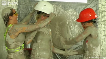 Naughty construction girls get messy with plaster Screencap 53 on sinx.preview.netperv.com