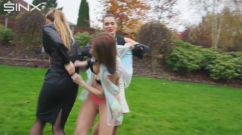 Clothes Ripping Catfight For Stunning Trio Screencap 10 on sinx.preview.netperv.com