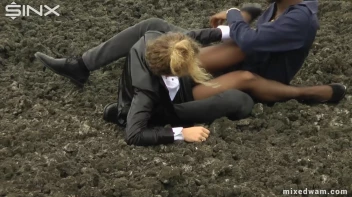 Muddy Mixed Wrestling For Arguing Couple - Cam 1 Screencap 11 on sinx.preview.netperv.com