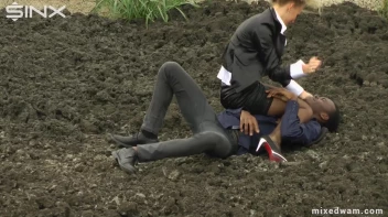 Muddy Mixed Wrestling For Arguing Couple - Cam 1 Screencap 14 on sinx.preview.netperv.com