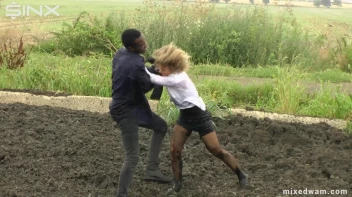 Muddy Mixed Wrestling For Arguing Couple - Cam 1 Screencap 32 on sinx.preview.netperv.com