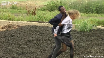 Muddy Mixed Wrestling For Arguing Couple - Cam 1 Screencap 33 on sinx.preview.netperv.com