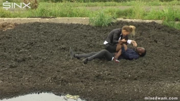 Muddy Mixed Wrestling For Arguing Couple - Cam 1 Screencap 8 on sinx.preview.netperv.com