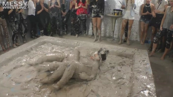 Muddy Wrestling: Shiny Tag-Teamers Tear It Up In The Mud! Screencap 21 on sinx.preview.netperv.com