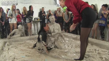 Muddy Wrestling: Shiny Tag-Teamers Tear It Up In The Mud! Screencap 25 on sinx.preview.netperv.com