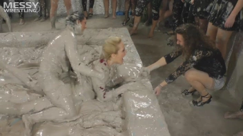 Muddy Wrestling: Shiny Tag-Teamers Tear It Up In The Mud! Screencap 29 on sinx.preview.netperv.com