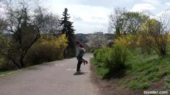 Incredible Chelsey seduces a stranger in a park Screencap 1 on sinx.preview.netperv.com