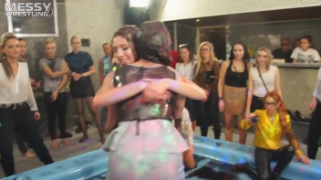 Messy Wrestling: Oil 'Em Up And Watch The Slimy Show X2!! 2 Audience Fights!!! Screencap 101 on sinx.preview.netperv.com