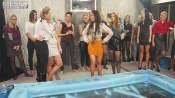 Messy Wrestling: Oil 'Em Up And Watch The Slimy Show X2!! 2 Audience Fights!!! Screencap 61 on sinx.preview.netperv.com