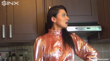 Leggy Brunette Rips Her Clothes Off Screencap 2 on sinx.preview.netperv.com