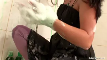 Fully Clothed Wetlook Shower Bunnies Screencap 38 on sinx.preview.netperv.com