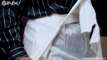 Blonde's Big Tits Burst Out Of Shredded Shirt - Cam 2 Screencap 9 on sinx.preview.netperv.com