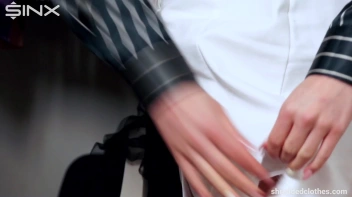 Blonde's Big Tits Burst Out Of Shredded Shirt - Cam 2 Screencap 11 on sinx.preview.netperv.com