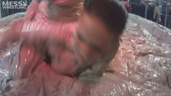 Muddy Wrestling: Roughin' Up The Ring In Leather! 2 Amateur Battles - Audience vs. Audience Screencap 11 on sinx.preview.netperv.com