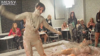 Muddy Wrestling: Roughin' Up The Ring In Leather! 2 Amateur Battles - Audience vs. Audience Screencap 18 on sinx.preview.netperv.com