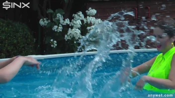 Cute Babes Get Soaked During Exercise - Cam 2 Screencap 24 on sinx.preview.netperv.com