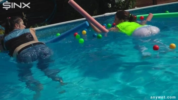 Cute Babes Get Soaked During Exercise - Cam 2 Screencap 32 on sinx.preview.netperv.com