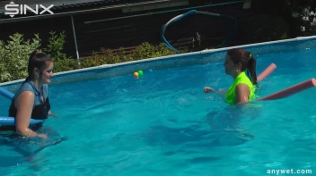 Cute Babes Get Soaked During Exercise - Cam 2 Screencap 35 on sinx.preview.netperv.com