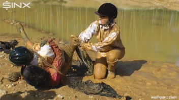 Muddy Catfight Leaves Stable Girls Wet And Messy Screencap 61 on sinx.preview.netperv.com