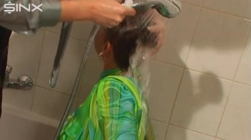 Fully Dressed Ladies Wash Their Hair Together Screencap 51 on sinx.preview.netperv.com