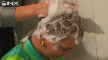 Fully Dressed Ladies Wash Their Hair Together Screencap 65 on sinx.preview.netperv.com