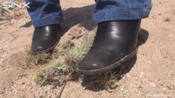 Denim Clad Babe Tramples On Cactus In The Desert Screencap 18 on sinx.preview.netperv.com