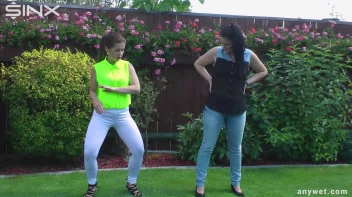 Cute Babes Get Soaked During Exercise - Cam 1 Screencap 9 on sinx.preview.netperv.com