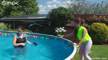 Cute Babes Get Soaked During Exercise - Cam 1 Screencap 21 on sinx.preview.netperv.com