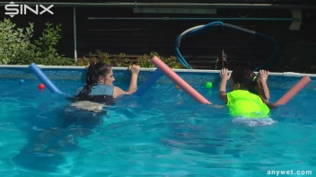 Cute Babes Get Soaked During Exercise - Cam 1 Screencap 34 on sinx.preview.netperv.com