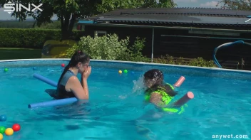 Cute Babes Get Soaked During Exercise - Cam 1 Screencap 36 on sinx.preview.netperv.com