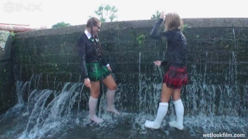 Soaking Wet Schoolgirls Splash In Waterfall Screencap 27 on sinx.preview.netperv.com