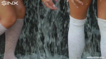 Soaking Wet Schoolgirls Splash In Waterfall Screencap 34 on sinx.preview.netperv.com
