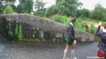 Soaking Wet Schoolgirls Splash In Waterfall Screencap 53 on sinx.preview.netperv.com