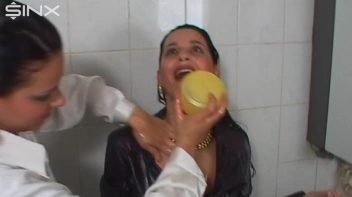 Girls Spray Oil Other Each Other's Clothes Screencap 29 on sinx.preview.netperv.com
