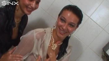 Girls Spray Oil Other Each Other's Clothes Screencap 51 on sinx.preview.netperv.com