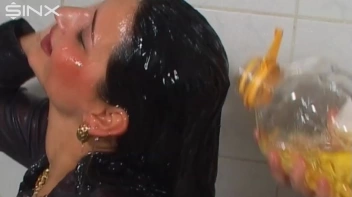 Girls Spray Oil Other Each Other's Clothes Screencap 58 on sinx.preview.netperv.com