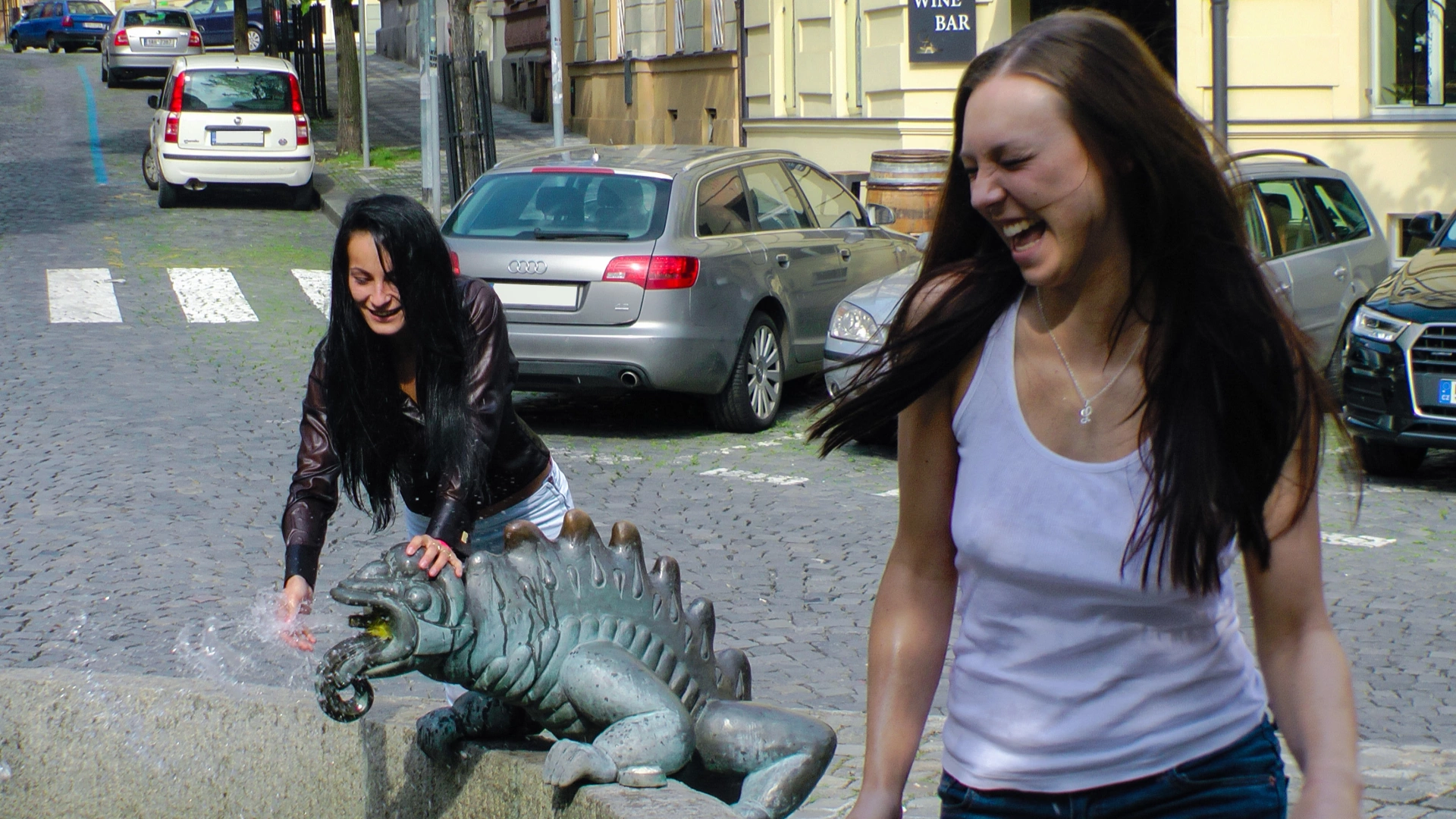 Long Haired Cuties Outdoor Wet And Messy Fun - Cam 1 on sinx.preview.netperv.com