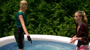 Leony vs. Kate: Wetlook Catfight! Screencap 15 on sinx.preview.netperv.com