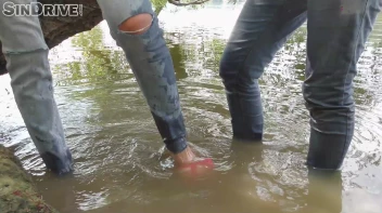 Threesome's Hardcore Outdoor Orgy Screencap 26 on sinx.preview.netperv.com